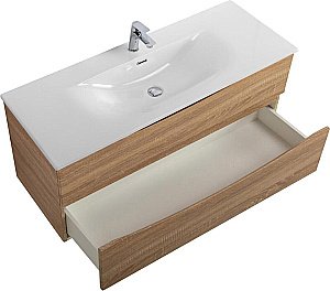 Тумба с раковиной BelBagno MARINO-CER-N-1200-2C-SO-WO-P Rovere Bianco для ванной в интернет-магазине Sanbest