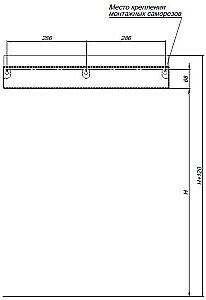 Полка Aquanet Магнум 302231 60 белая матовая купить в интернет-магазине сантехники Sanbest