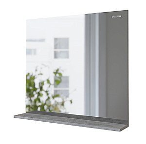 Зеркало с полкой Grossman ЭДВАНС 80 цемент светлый в ванную от интернет-магазине сантехники Sanbest
