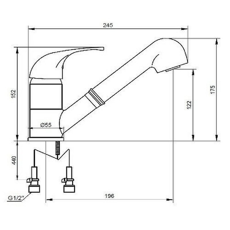 Смеситель для кухни Kaiser Planet 22033 купить в интернет-магазине сантехники Sanbest