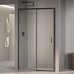 Душевая дверь RGW Passage PA-017-B 130 350801713-14 стекло прозрачное/профиль черный купить в интернет-магазине Sanbest