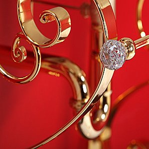 Консоль с раковиной на 3 отверстия Migliore Bella 100 ML.BLL-24.101.DO золото для ванной в интернет-магазине сантехники Sanbest