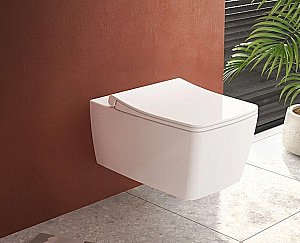 Унитаз Vitra METROPOLE 9820B003-7201 безободковый, с инсталляцией, с крышкой микролифт купить в интернет-магазине Sanbest