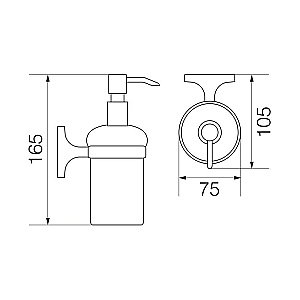 Диспенсер для жидкого мыла Veragio Oscar OSC-5270.CR купить в интернет-магазине сантехники Sanbest