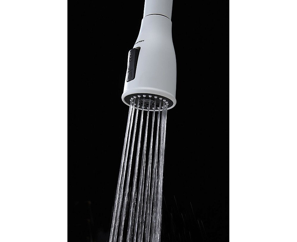 Смеситель для кухни Paulmark Lange La214212-WH белый матовый купить в интернет-магазине сантехники Sanbest