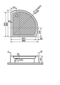 Душевой угол RGW Passage PA-55 80х80 купить в интернет-магазине Sanbest