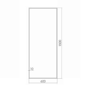 Зеркало напольное Azario Монреаль 60х150 Венге в ванную от интернет-магазине сантехники Sanbest