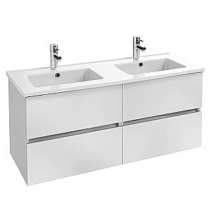 Тумба с раковиной Jacob Delafon TOLBIAC 120 белый глянцевый для ванной в интернет-магазине Sanbest