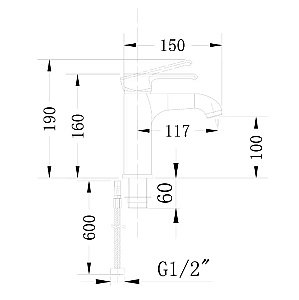 Набор смесителей Boch Mann IDA 10429 хром купить в интернет-магазине сантехники Sanbest