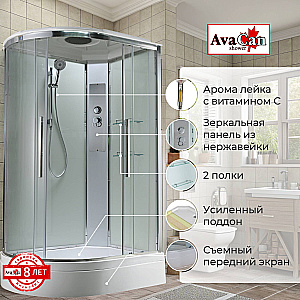 Душевая кабина AvaCan EM Серия EM3812 T 120х80 стандартная прозрачная купить в интернет-магазине Sanbest