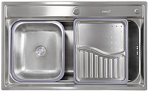 Мойка кухонная Kaiser KSM-7848 сталь купить в интернет-магазине сантехники Sanbest