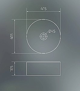 Раковина накладная Gid Esfera 41,5 N9130 51212 белая купить в интернет-магазине Sanbest