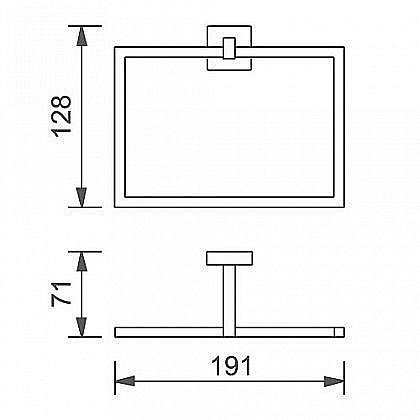 Полотенцедержатель Aquanet 4780 купить в интернет-магазине сантехники Sanbest