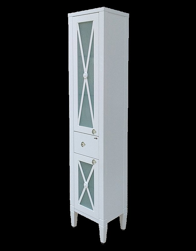 Пенал напольный Misty Анна 40,5 белый для ванной в интернет-магазине сантехники Sanbest