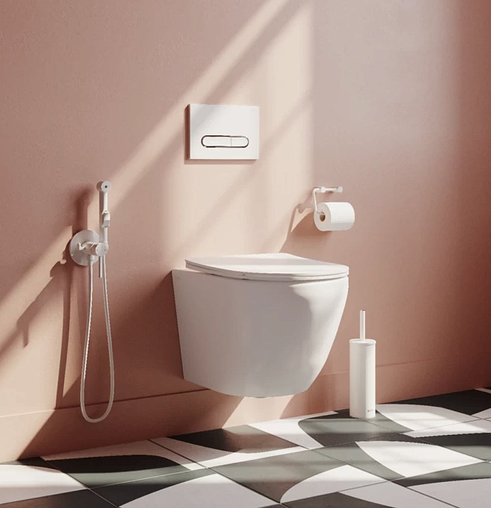 Унитаз подвесной Iddis Blanco Q BLQRDSEI25 безободковый, с крышкой микролифт, слив-торнадо купить в интернет-магазине Sanbest