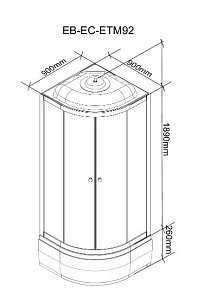Душевая кабина Parly EFM921 90х90 купить в интернет-магазине Sanbest