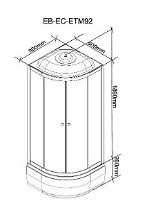 Душевая кабина Parly Effect EFM921 90х90 купить в интернет-магазине Sanbest