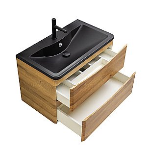 Тумба с раковиной BelBagno ACQUA 100 подвесная Rovere Rustico для ванной в интернет-магазине Sanbest