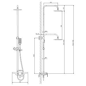 Душевая система Lemark Tropic LM7006C купить в интернет-магазине сантехники Sanbest