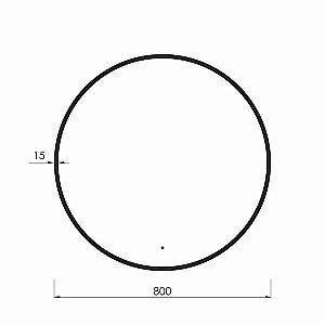Зеркало Art&Max ASTI AM-Ast-800-DS-FNC-Nero в ванную от интернет-магазине сантехники Sanbest