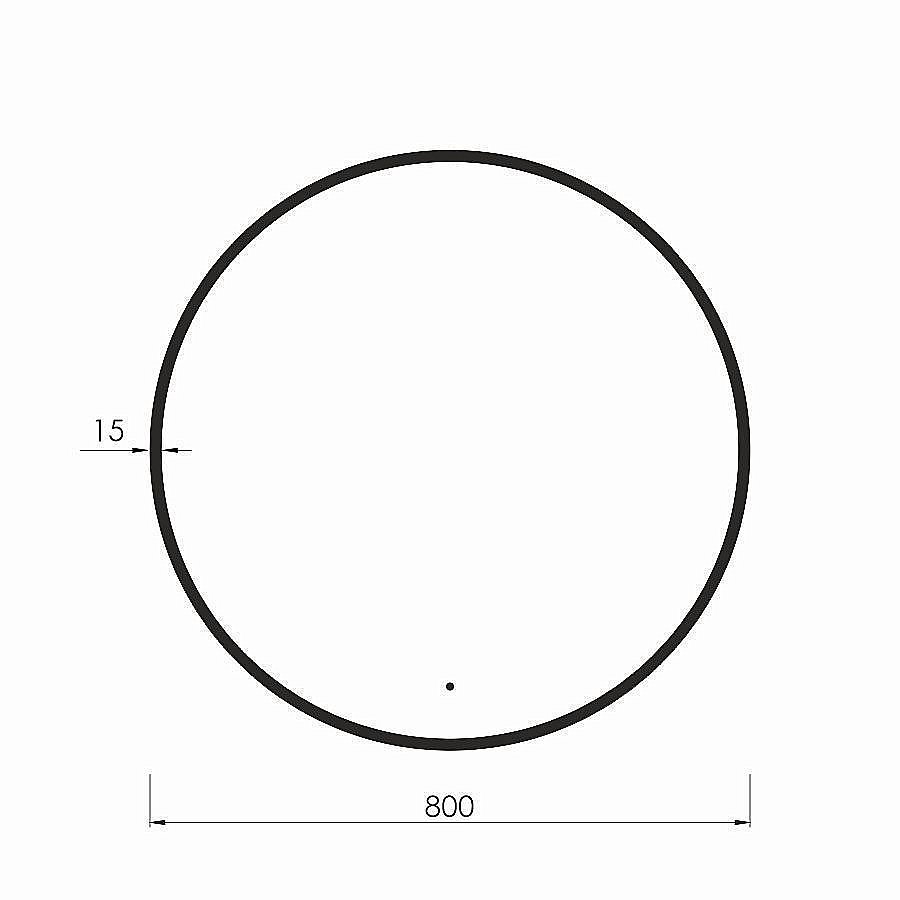 Зеркало Art&Max ASTI AM-Ast-800-DS-FNC-Nero в ванную от интернет-магазине сантехники Sanbest
