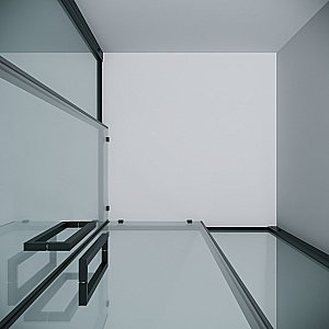 Душевой уголок Grossman Cosmo 300.K33.02.9090.21.00 90x90 стекло прозрачное/профиль черный матовый купить в интернет-магазине Sanbest