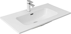 Тумба с раковиной Aquanet Алвита new 80 344129+254364 дуб веллингтон табак для ванной в интернет-магазине Sanbest