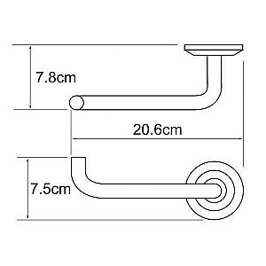 Держатель туалетной бумаги WasserKRAFT Rhein К-6296 купить в интернет-магазине сантехники Sanbest