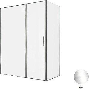 Душевой уголок Allen Brau Priority 100x90 3.31028.00 + 3.31043.00 прозрачный/хром купить в интернет-магазине Sanbest