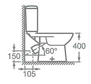 Унитаз-компакт Roca Access 34P23900Y с бачком купить в интернет-магазине Sanbest