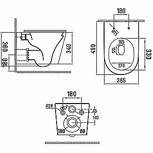 Унитаз Vincea Piatti VT1-11SMB безободковый, с крышкой микролифт, черный матовый купить в интернет-магазине Sanbest