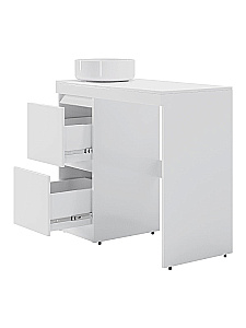 Тумба с раковиной Orange Sistema 100 STM-100TUW+B09-360W белая для ванной в интернет-магазине Sanbest