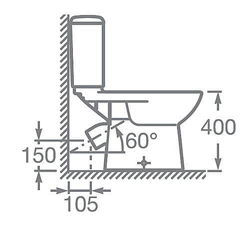 Унитаз-компакт Roca Access 34P23900Y с бачком купить в интернет-магазине Sanbest