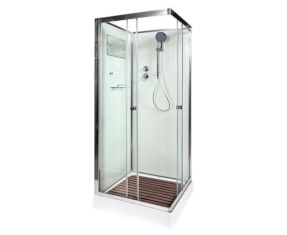 Душевая кабина DTO K409 90x90 без крыши прозрачная/хром купить в интернет-магазине Sanbest