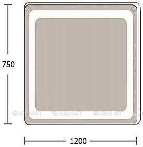 Зеркало LED De Aqua СМАРТ 205766 120x75 в ванную от интернет-магазине сантехники Sanbest