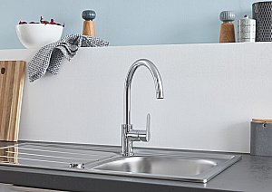 Кухонная мойка Grohe K200 31562SD1 хром купить в интернет-магазине сантехники Sanbest