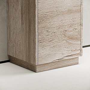 Пенал Sancos Libra Floor PLB35FEG дуб галифакс натуральный для ванной в интернет-магазине сантехники Sanbest