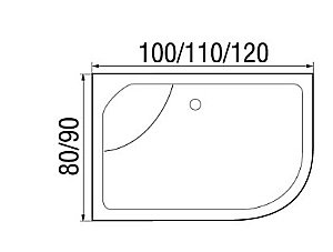 Душевая кабина RIVER NARA 44 110х80 купить в интернет-магазине Sanbest