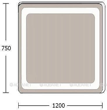 Зеркало LED De Aqua СМАРТ 205766 120x75 в ванную от интернет-магазине сантехники Sanbest