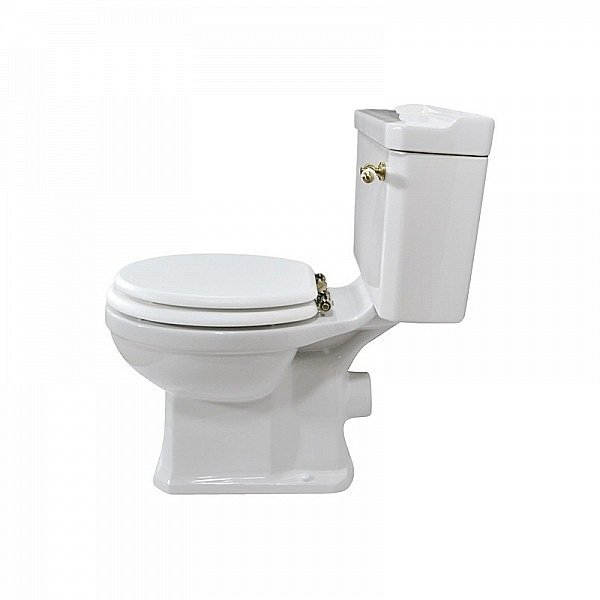 Унитаз Magliezza Retro 7011 белый/бронза, с бачком купить в интернет-магазине Sanbest