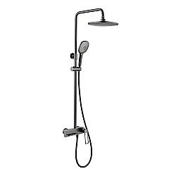 Душевая система Black&White Universe UK9900MG оружейная сталь купить в интернет-магазине сантехники Sanbest