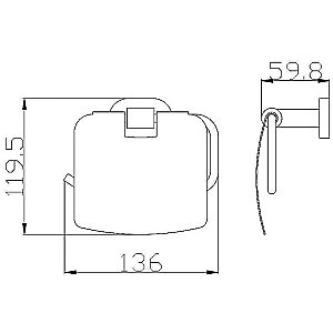 Держатель туалетной бумаги Rav Slezak Yukon YUA0400 хром купить в интернет-магазине сантехники Sanbest