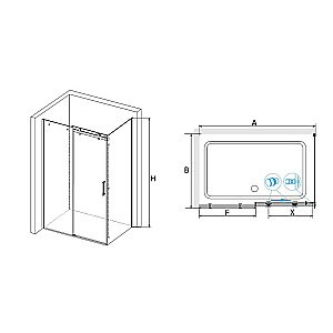 Душевая система RGW Shower Panels SP-6143-01 50140801-01 хром купить в интернет-магазине сантехники Sanbest