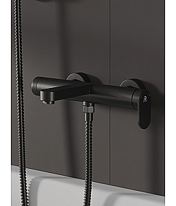 Смеситель для ванны Agger Sweet A2710044 черный матовый купить в интернет-магазине сантехники Sanbest