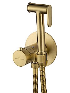 Гигиенический душ с термостатом WONZON & WOGHAND WW-88829909-BG брашированное золото купить в интернет-магазине сантехники Sanbest