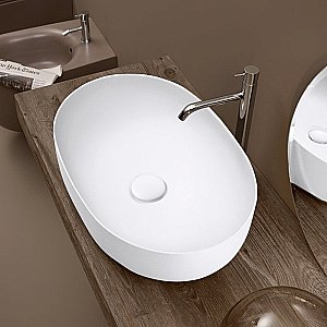 Раковина накладная Kerasan Nolita 60 534330 белая матовая купить в интернет-магазине Sanbest