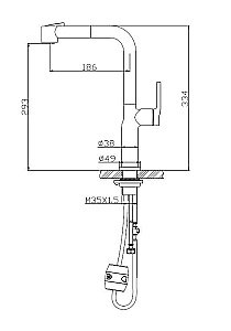 Смеситель для кухни BelBagno BB-LAM60-IN купить в интернет-магазине сантехники Sanbest
