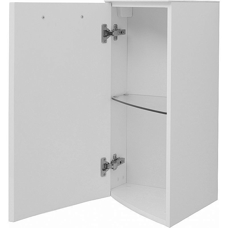 Шкаф подвесной De Aqua Тока 35 белый для ванной в интернет-магазине сантехники Sanbest