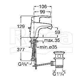 Смеситель для биде Roca Monodin-N 5A6098C0M купить в интернет-магазине сантехники Sanbest