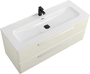 Тумба с раковиной Cezares ECO-CER-N 120 ECO-CER-N-1200-2C-SO-AS-P альпака брашированная для ванной в интернет-магазине Sanbest